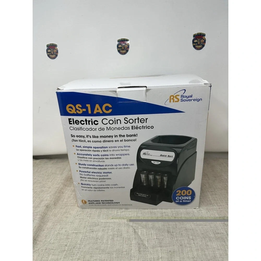 Royal Sovereign QS-1AC‎ Coin Sorter Counter Machine tested and works perfectly